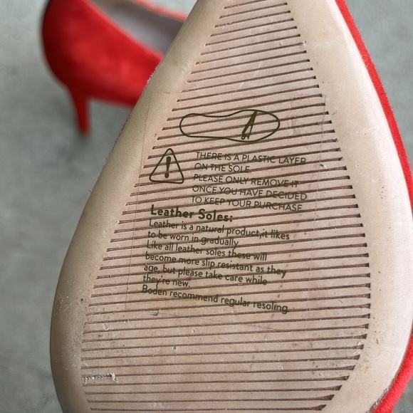 BODEN Low Cut Suede Bootie with High Heel Size 39 - Picture 6 of 16